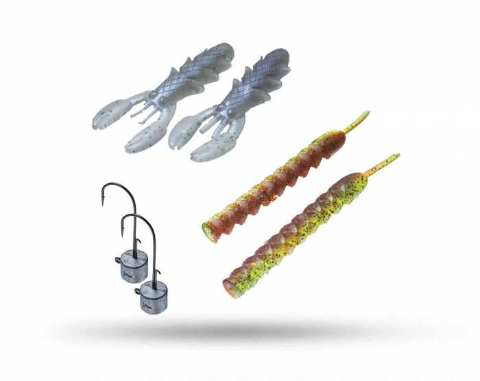 SvartZonker Ned Starter Kit Finesse i gruppen Fiskedrag / NED Beten , Maskar & Stickbaits hos Örebro Fiske & Outdoor AB (SZ NED Start finesse)